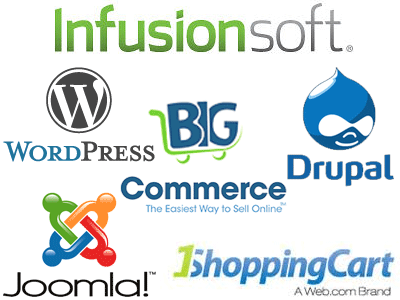 Successful Integration of open source content management systems with third party ecommerce software.