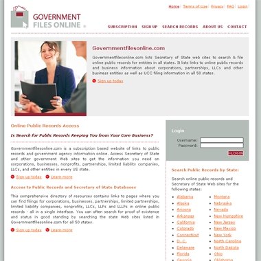 Government Files Online