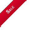 Sale ribbon 45 degree angle