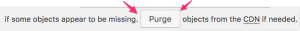 W3 Total Cache CDN Purge button