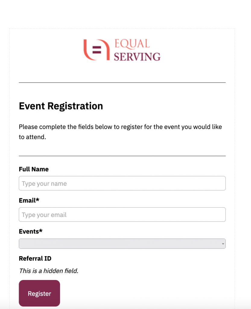 ActiveCampaign Referral Registration Form
